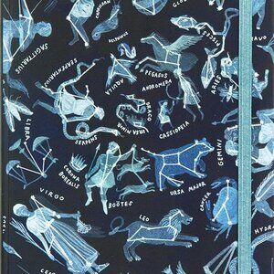 Constellations Journal Diary Notebook Astrology Stars New! Gold Foil Birthday